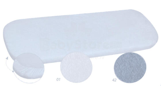 MATEX Terry sheet for cradle mattress 90x40 [TB0297_01] white