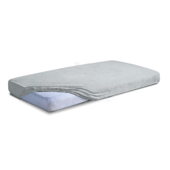 MATEX FROTTE PREMIUM fitted sheet 70x140 [TB0026_42] ash