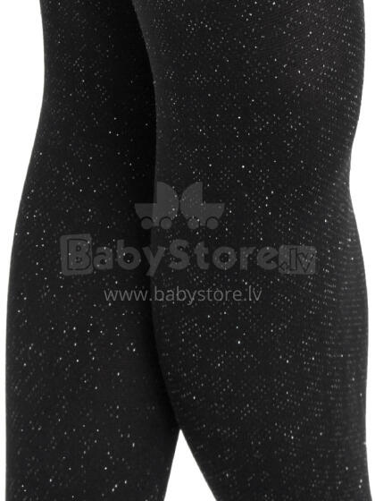 NOVITI RM003-G-01 Micro tights 60den black silver lurex 116/122