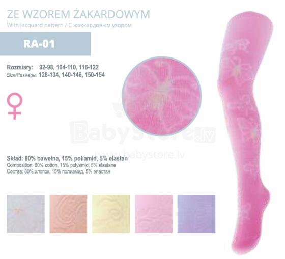 SCORPIO RA-01 Žakarda raksta zeķubikses 140/146 II QUALITY
