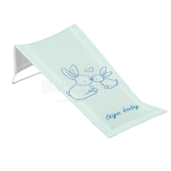 TEGA KR-026-105 Bath lounger with the image of a Bunny, light green
