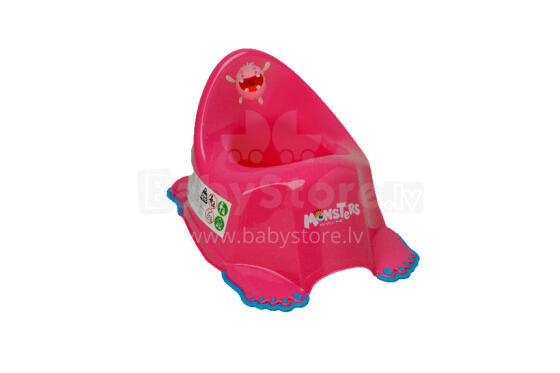TEGA MN-001-127 Anti-slip potty Monsters dark pink