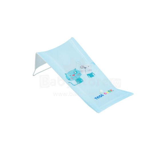 TEGA PK-026-101 Bath lounger with the image of a DOG AND CAT, light blue