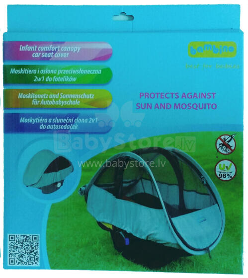 TOPGAL 210034 Mosquito net - Car seat bar