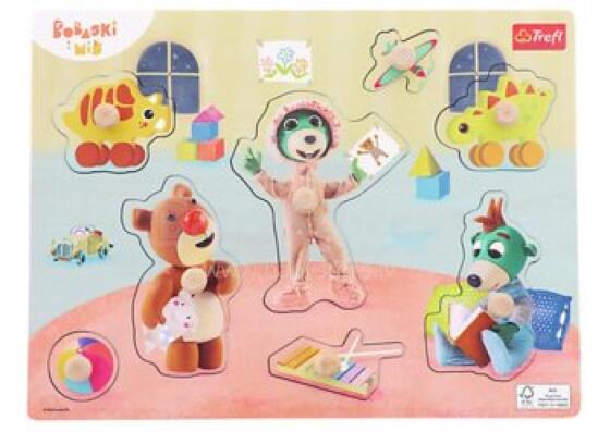 TREFL 61629 Wooden toy - Medium puzzle Baby and Bear