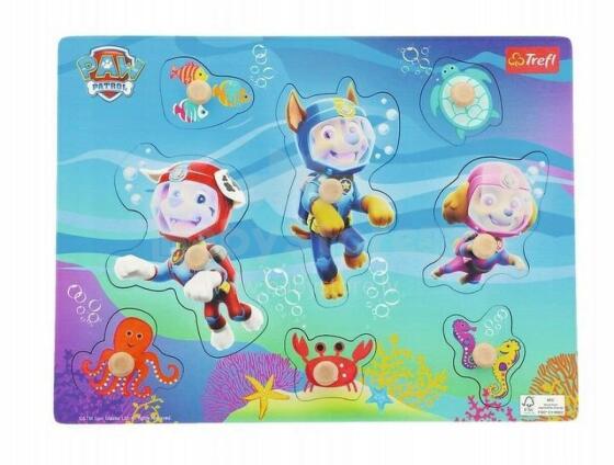TREFL 61631 Деревянная игрушка - Средний пазл Щенячий патруль