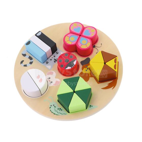 TREFL 61637 Деревянная игрушка Команда животных