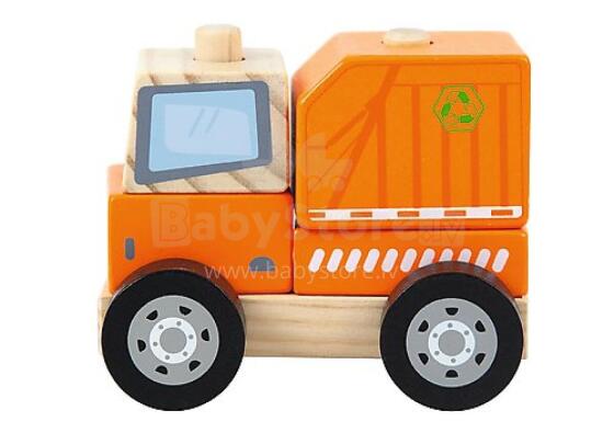 TREFL 61764 Wooden garbage truck