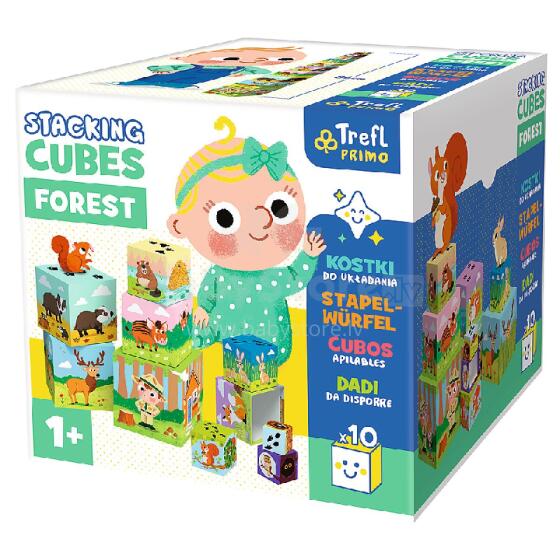 TREFL 61796 Forest stacking cubes