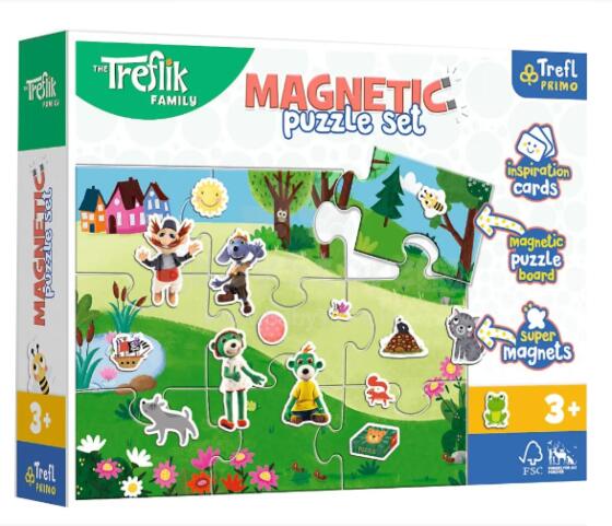 TREFL 93166 Magnetic Puzzle - Treflik's Day