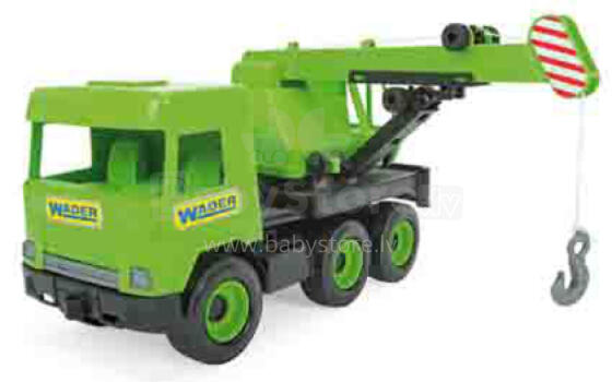WADER 32102 Средний грузовик - Зеленый кран