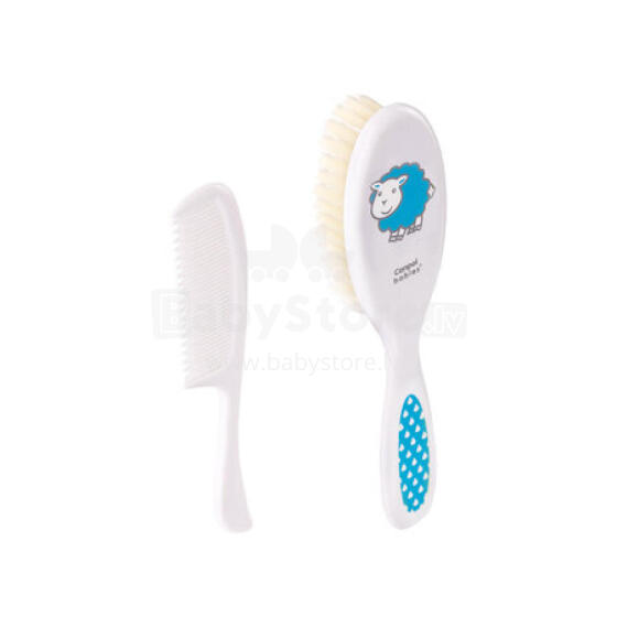 CANPOL 2/417 Hair brush + comb soft blue