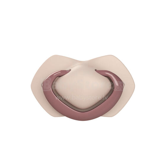 CANPOL 22/655 Soothing silicone symmetrical pacifier 0-6 months Pure Color 2 pcs pink
