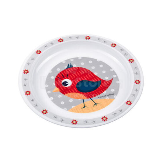 CANPOL 4/411 Plastic plate Animals red