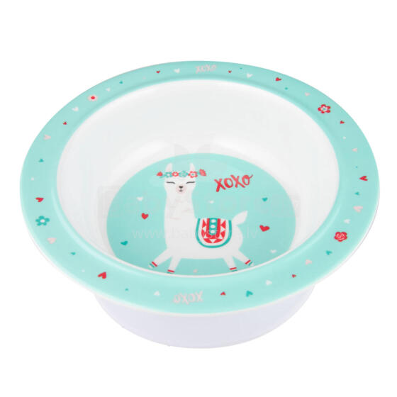 CANPOL 4/519 Melamine bowl with suction cup 270ml Exotic Animals turquoise