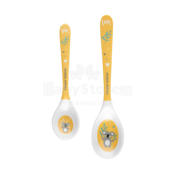 CANPOL 4/530 Melamine spoons 2pcs Exotic Animals yellow