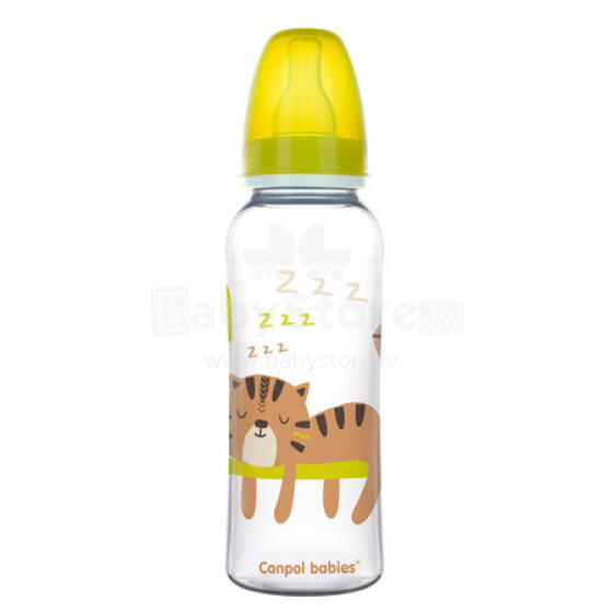 CANPOL 59/200 Šaura pudele 250 ml PP Āfrika dzeltena