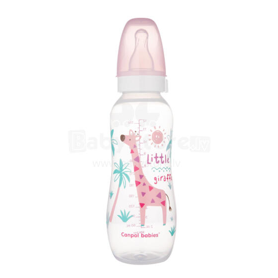 CANPOL 59/205 Narrow bottle 330 ml PP AFRICA pink