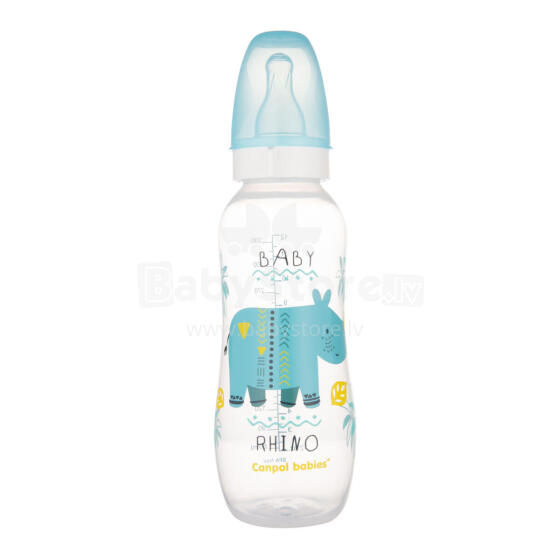 CANPOL 59/205 Narrow bottle 330 ml PP AFRICA turquoise