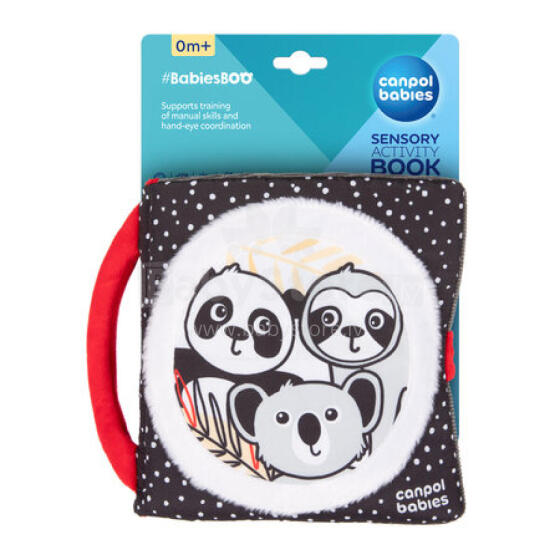 CANPOL 68/088 Sensory manipulation book BabiesBoo Panda