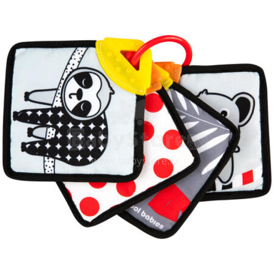 CANPOL 68/096 Soft contrast sensory cards with teether BabiesBoo