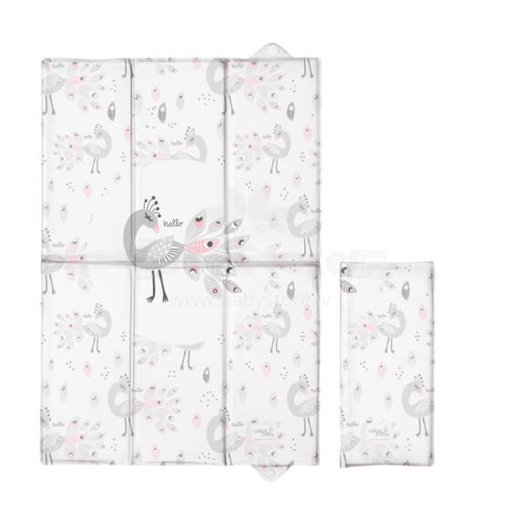 CEBA 305-120-608 Foldable Changing Mat 60x40 Lolly Polly Peacock* SALE!