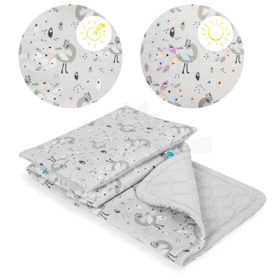 CEBA 834-120-608 Blanket (100x140) with pillow (40x50) Lolly Polly Peacock + free thermal packaging and changing mat cover