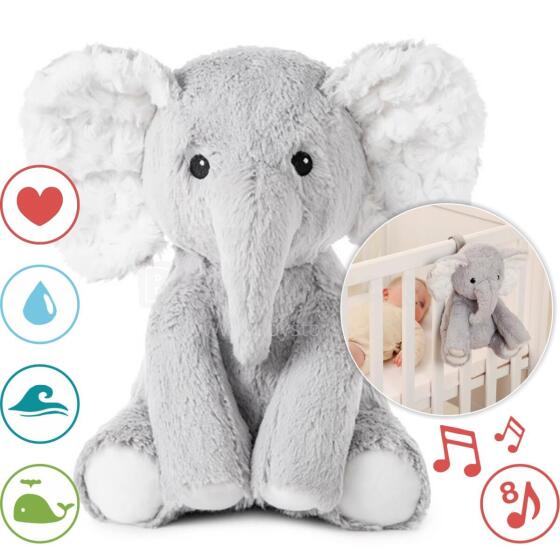 CLOUD B CLTT-7800 Elliot Elephant — dūcošs zilonis ar mūzikas kastīti
