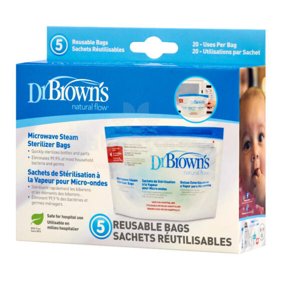 Dr. Browns 960 sterilizācijas maisiņi