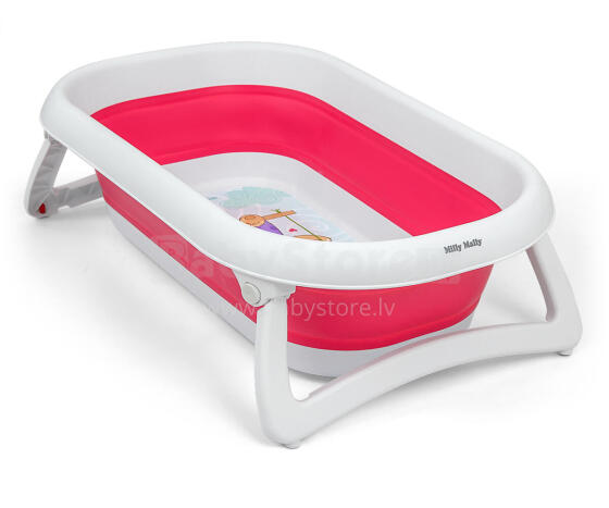 MILLY MALLY Folding Bathtub Aqua Pink