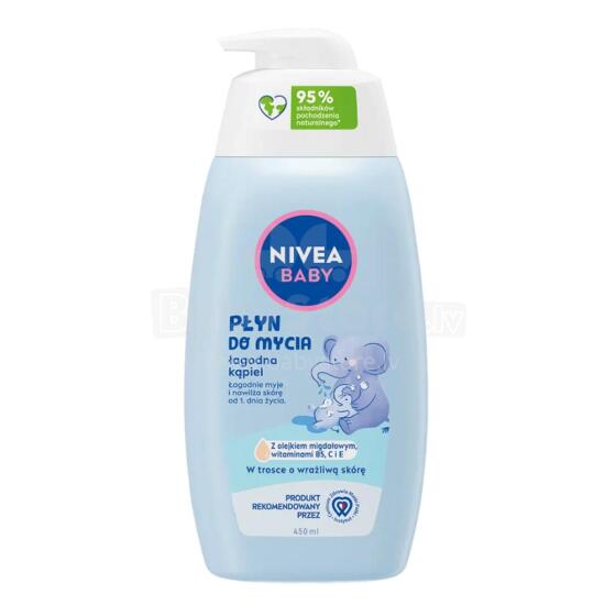 NIVEA BABY 80545 Mazgāšanas šķidrums ar dozatoru 450 ml