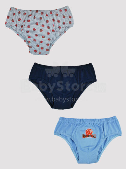 NOVITI BS001-B-03 Boys briefs 3 pack 122/128