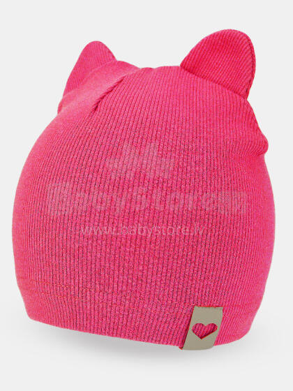 NOVITI CP052-G-03 Cap striped double ears fuchsia 44/46 cm