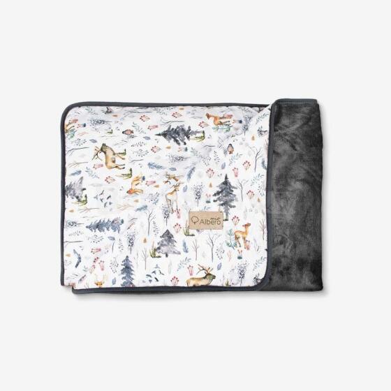 ALBERO MIO Plush Blanket Scandinavian Forest F002*