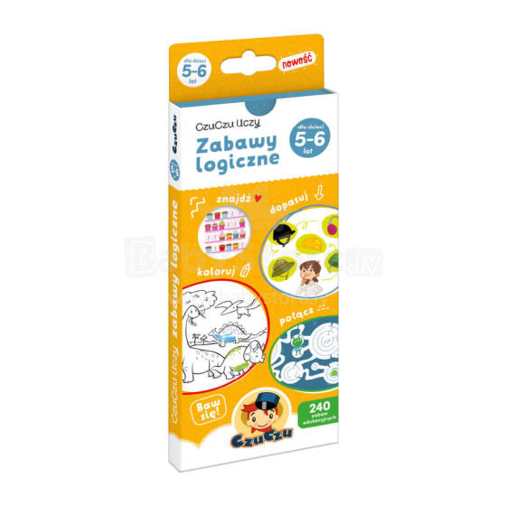 CzuCzu 7223261 Educational book Logical games 5-6 years