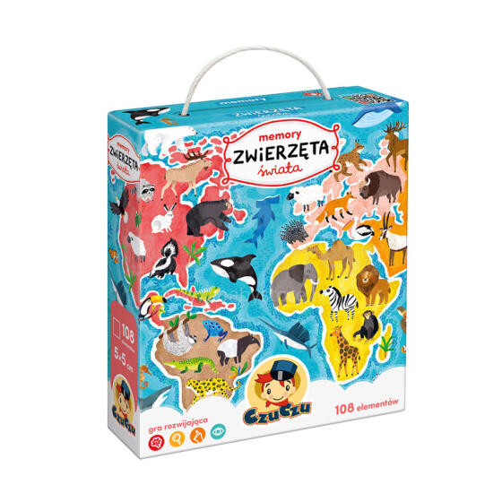 CZUCZU 7544115 Игра на развитие памяти Животные мира 3+