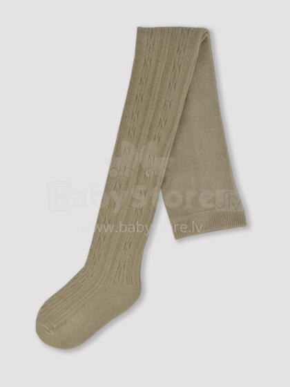 NOVITI RB006-G-02 Cotton tights with jacquard pattern beige 80/86