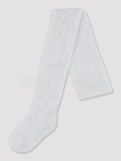 NOVITI RB008-G-01 Cotton openwork tights white 68/74