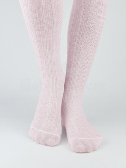 NOVITI RB009-G-02 Cotton tights jacquard pattern stripes pink 80/86