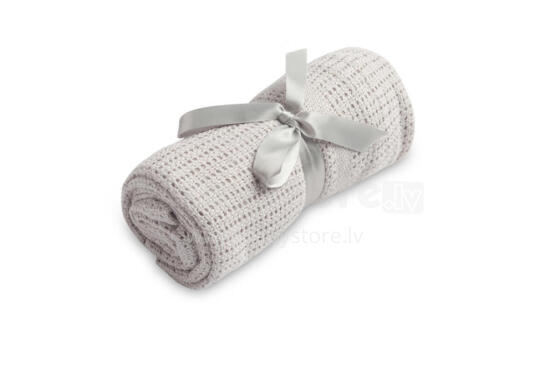 OPENWORK BLANKET MOLI LIGHT GREY