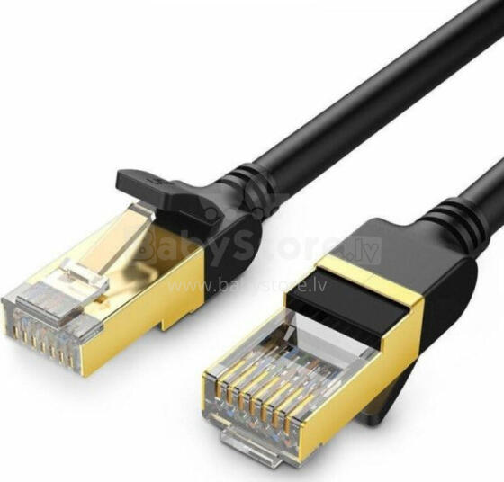 Ugreen Round UGREEN NW107 Ethernet RJ45 Сетевой кабель, Cat.7, STP,1.5m (черный)