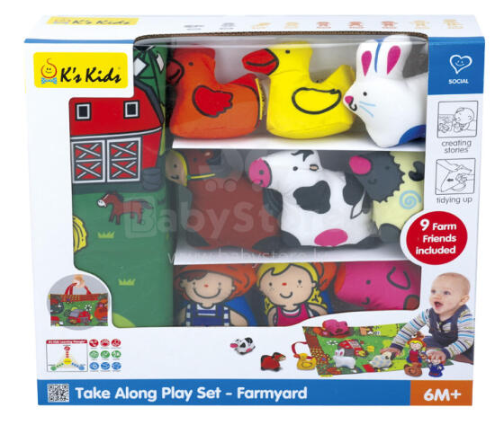 K’s KIDS развивающий коврик Фермерский двор