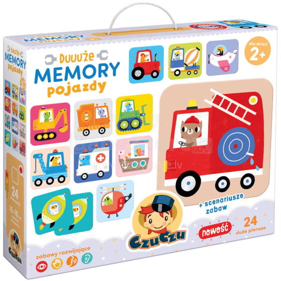 CzuCzu 6706476 Educational puzzle Memory big vehicles