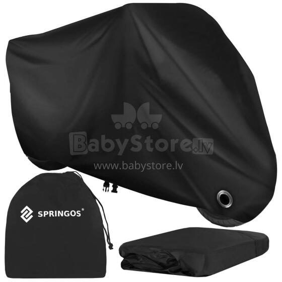 Bike, Motorcycle, Scooter Cover Springos GA0204, 250x125x90 cm, Waterproof, Black