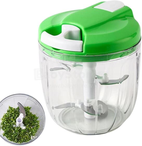 Firulab Hand Pull Onion Chopper Art.236973 Mini blenderis / smalcinātājs bernu pārtikai,900ml
