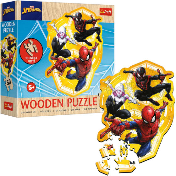 SPIDER-MAN *50* PUZZLE DREWNIANE KONTUR
