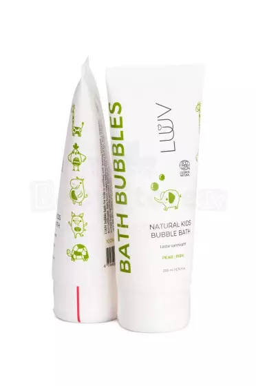 Luuv Bath Bubbles Art.237230 Dabīgas bumbieru aromāta vannas putas bērniem 200ml
