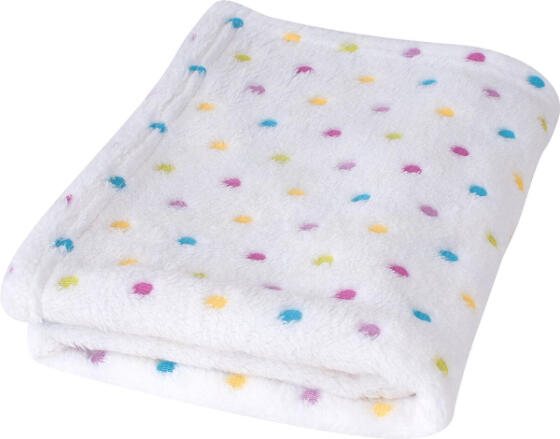 Детское одеяло MATEX MILLY из микрофибры 75x100 [TB0294_K01] белые точки