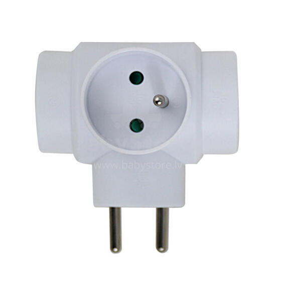 ESPERANZA ELEC. SOCKET SPLITTER 3 SOCKETS WHITE