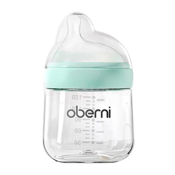 Oberni Anti-Colic Baby Bottle Art.237429 Blue Бутылочка антиколиковая с силиконовой соской от 0 мес., 150мл
